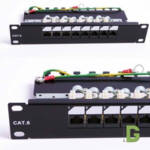dGLink 10"Patch panel Cat 6, 8 port x RJ45 UTP