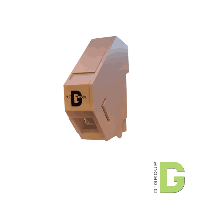 DINRAIL Holder for 1 x RJ45 modul/keystone dGroup AS