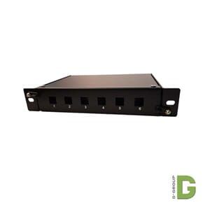 10" Fiber Patch panel for 6 stk. LC/LC Duplex