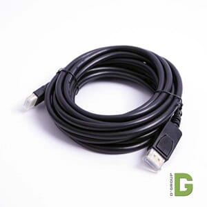 DisplayPort / HDMIT kabel 5m sort