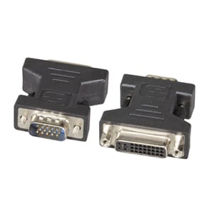DVI-VGA Adapter, DVI 24+5 jack til HDSub 15-plug